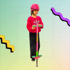T-POGO, Pogo Stick, Zıp Zıp Oyuncak, Zıplama Çubuğu, Dış Mekan Bahçe Spor Oyuncakları